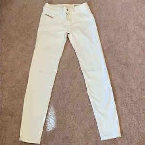 Diesel livier 26  low waist skinny white jean